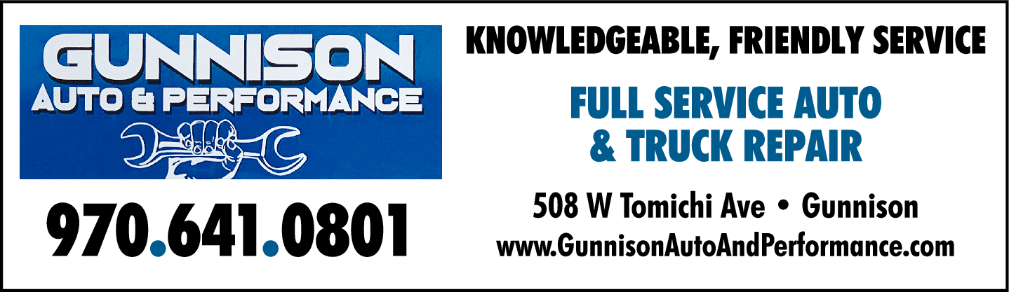 Advertise Banner for https://www.gunnisonautoandperformance.com