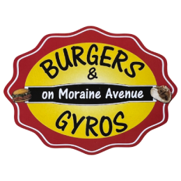 Burgers & Gyros on Moraine Avenue logo