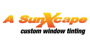A SunXcape Window Tinting logo