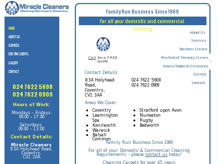 Miracle Cleaners logo