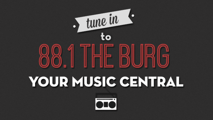 881 The 'Burg Kcwu-Fm logo
