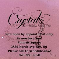 Crystals Bridal And Formal Wear logo