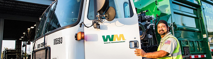 Waste Management (Now WM) - Ellensburg Recycling logo