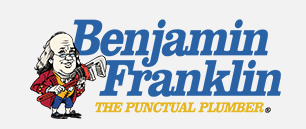 Benjamin Franklin The Punctual Plumber logo