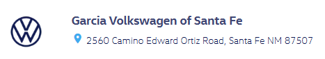 Garcia Volkswagen of Santa Fe logo