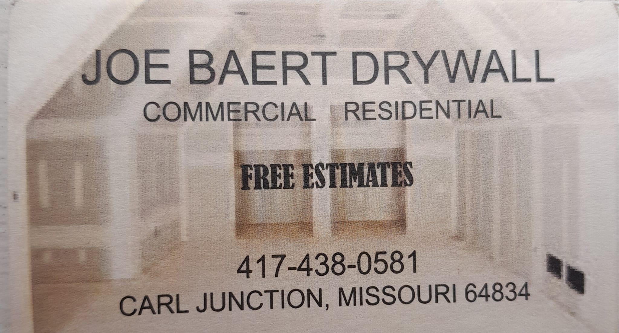 Joe Baert Drywall logo