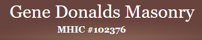 Gene Donalds Masonry logo