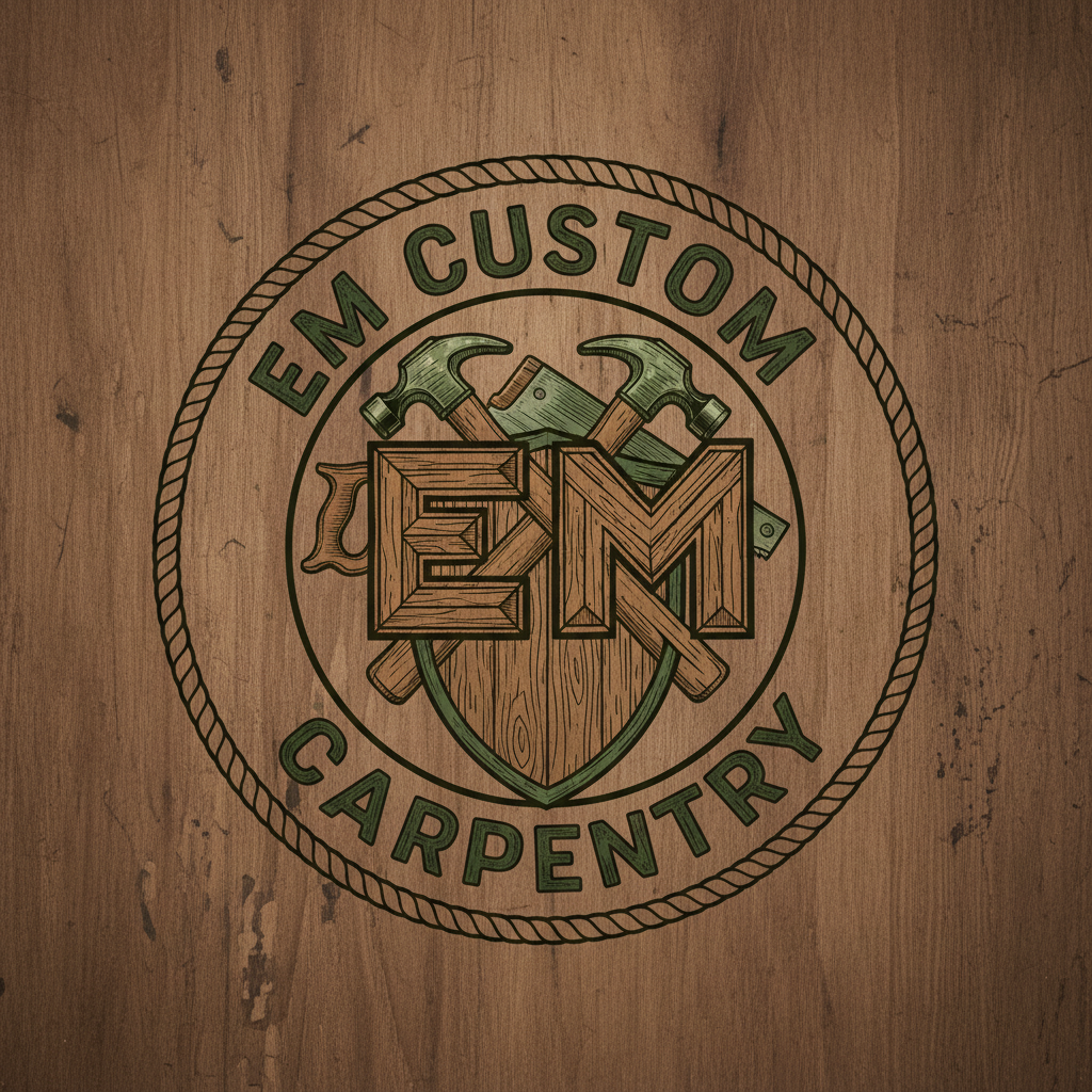 EM Custom Carpentry logo