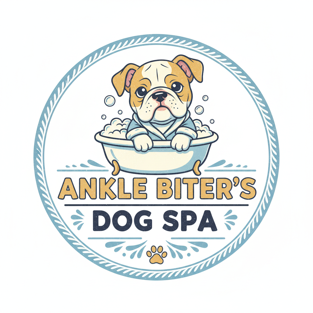 Ankle Biter's Dog Spa logo