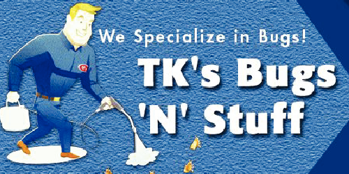 TK's Bugs 'N' Stuff logo