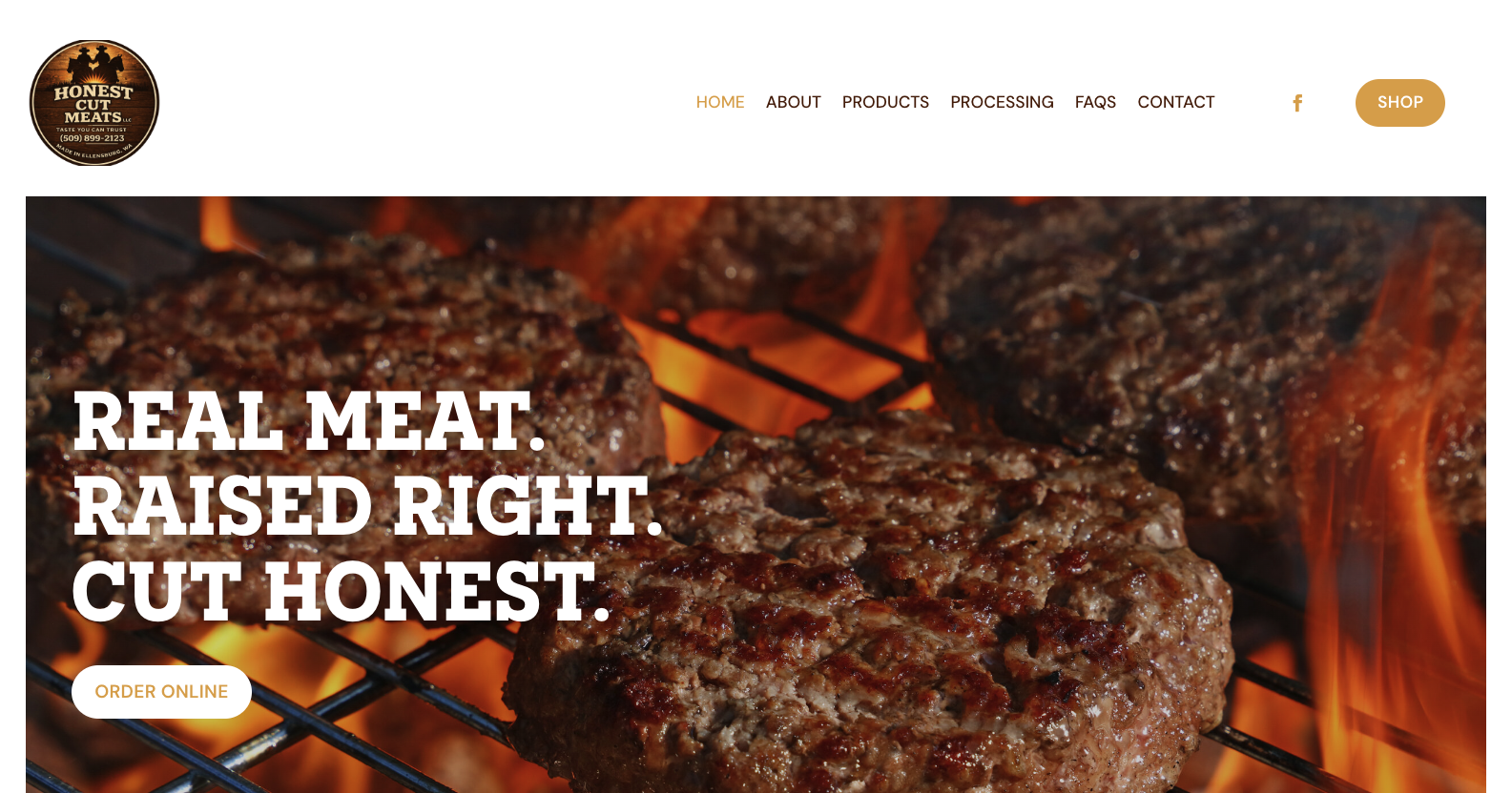 Shelton Corrals & Honest Cut Meats logo