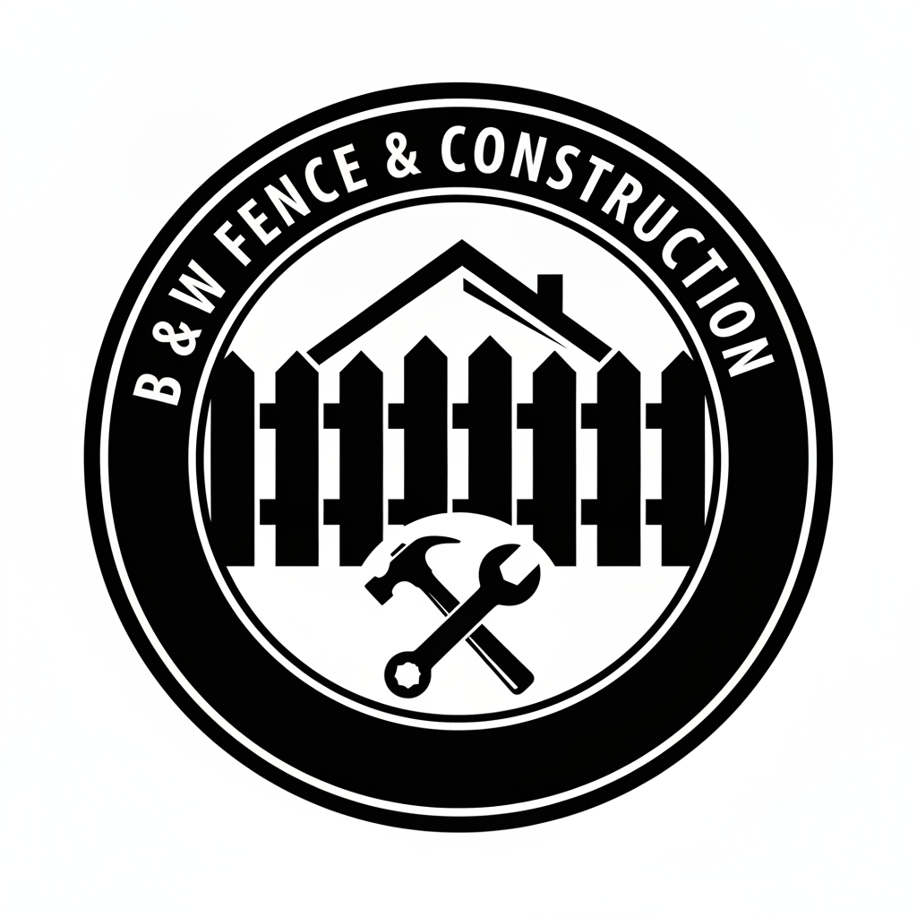 B & W Fence & Construction logo
