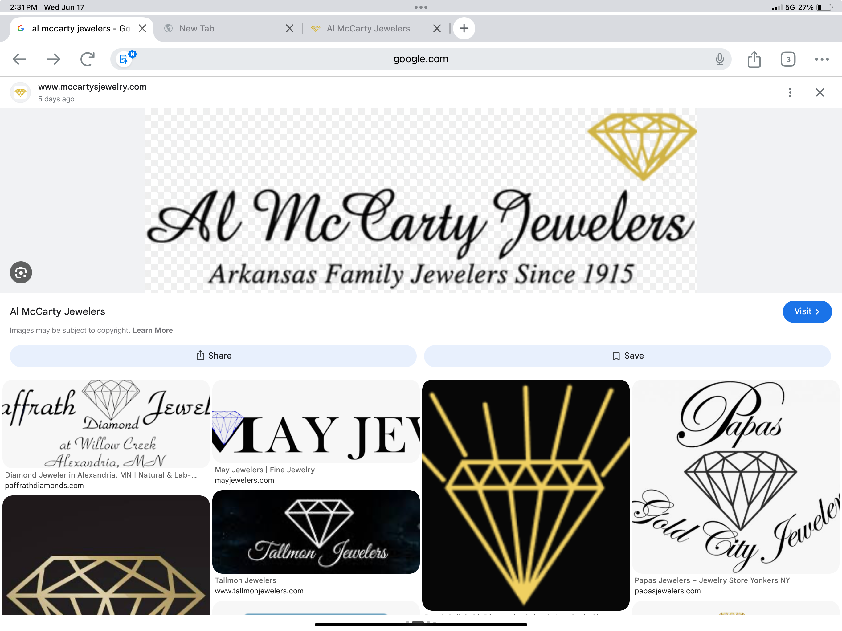 Al McCarty Jewelers logo
