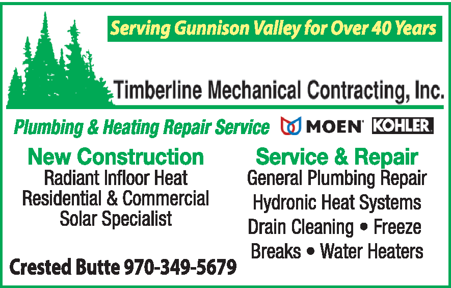 Timberline Mechanical Contracting Inc - Crested Butte, CO | Names and  Numbers