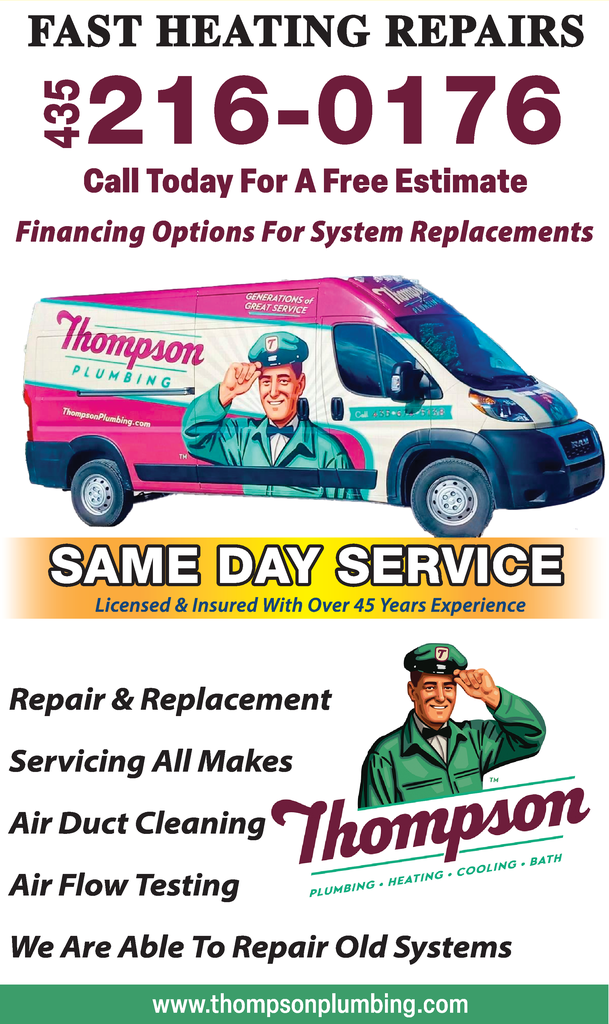 Thompson Plumbing Heating Cooling Bath Washington, UT Names and Numbers