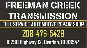 Freeman Creek Transmission & Car Care Center logo